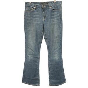 Calvin Klein Women’s Flare Blue Denim Jeans Size 6 Mid Rise Stretch